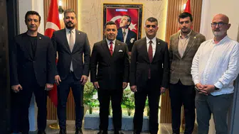 Anamur'da baro temsilcileri başsavcıyla adaletin geleceğini değerlendirdi