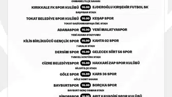 Ziraat Türkiye Kupası 1. eleme turu maç programı açıklandı
