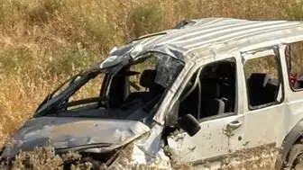 Siirt'te meydana gelen kazada hafif ticari araç takla attı: 1 kişi yaralı