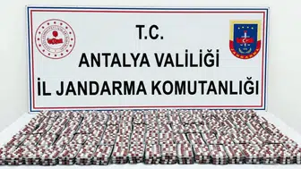 Antalya’da düzenlenen operasyonda 6 bin 540 sentetik hap ele geçirildi