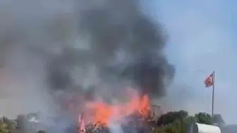 Alanya'da çıkan yangın 10 dönüm orman alanını küle çevirdi