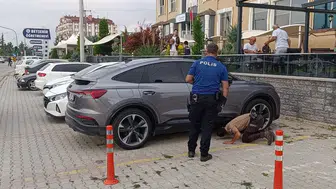Polis, motor bölümüne giren yavru kediyi kurtardı