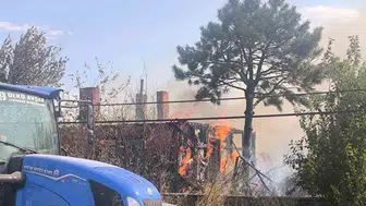 Tekirdağ'da yangın paniği: İtfaiye ve çiftçilerin ortak mücadelesi