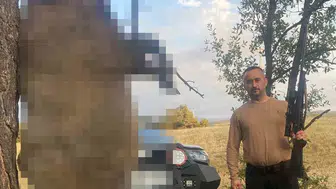 Yozgat’ta dev yaban domuzu avlandı, çiftçiler rahat bir nefes aldı