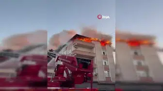 Darıca'da teras katındaki yangın mahalleliyi paniğe sevk etti