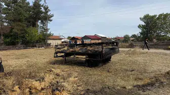 Bolu'da saman balyaları yandı, traktör ve römork kullanılamaz hale geldi