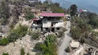 Alevlerin gölgesinde kalan anılar: Yangında evleri yanan yaşlı çiftin umut dolu feryatları