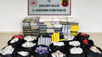 Şanlıurfa'da düzenlenen kaçakçılık operasyonunda 2 milyon liralık malzeme ele geçirildi