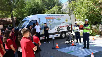 Köyceğiz'de öğrencilere Jandarma tarafından trafik eğitimi verildi