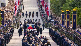 Norveç Kralı 5. Harald, sevenleri tarafından son yolculuğuna uğurlandı