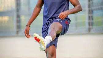 Trabzonspor'un yeni transferi franculino dju, ilk antrenmanına katıldı