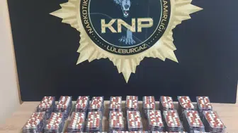 Lüleburgaz'da motosiklet kontrolünde büyük ecza ele geçirildi: 1 kişi tutuklandı
