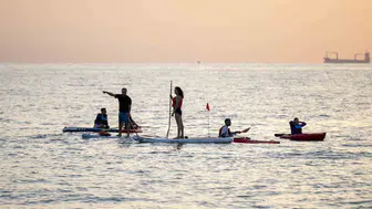 Mersinliler su sporları etkinliğiyle güne merhaba dedi