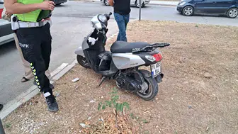 Karaman'da motosiklet kazasında genç sürücü yaralandı