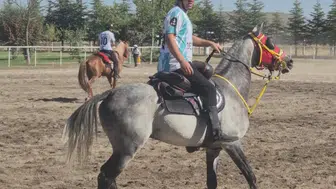 Selendi’nin cirit takımı, Ankara’da yarı finale yükseldi