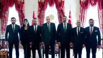 Cumhurbaşkanı Erdoğan, dört spor kulübü başkanını bir araya getirdi