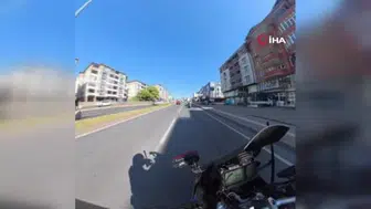Zonguldak'ta 20 dakikalık kovalamaca sonrasında motosiklet sürücüsüne rekor ceza