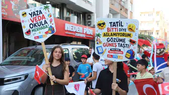 Turgutlu'da çocukların katılımıyla barış coşkusu yaşandı