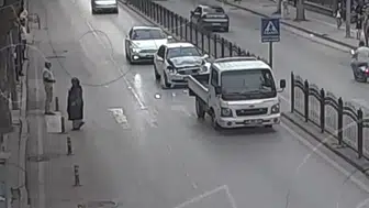 Amasya'da yaya geçidinde kaza: otomobil, yolcuya öncelik veren kamyonete çarptı