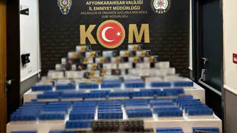 Afyonkarahisar'da kaçak sigara ve makaron operasyonu: 1 gözaltı