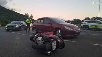 Muğla'da otomobil ve motosiklet çarpıştı, 1 kişi yaralandı