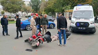 Karaman’da otomobil ile elektrikli bisiklet çarpıştı, 83 yaşındaki sürücü yaralandı