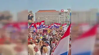 Zagreb’de tehlikeli atık skandalına karşı büyük protesto