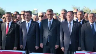 Cumhurbaşkanı yardımcısı Yılmaz, KKTC'de 15 Kıbrıslı Türk şehidin cenaze törenine katıldı