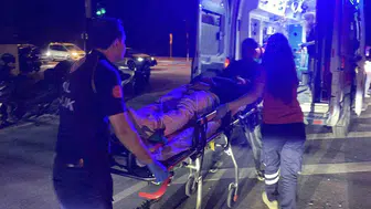 İnegöl'de otomobil ve motosiklet çatıştı: 2 kişi yaralandı