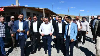 AK Parti heyeti Sarıkamış'ta teşkilat incelemeleri ve yatırımları değerlendirdi