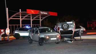 Kontrolden çıkan araç takla attı, sürücü alkollü çıktı