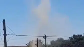 Edirne'de akşam saatlerinde hortum paniği yaşandı