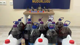 Afyonkarahisar'da sahte alkol operasyonu: 76 litre ele geçirildi