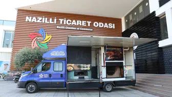 Nazilli ticaret odası'nın çok amaçlı tanıtım aracı ile afete hazırlık