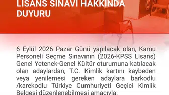 Zonguldak'ta KPSS için nüfus müdürlükleri pazar günü hizmet verecek