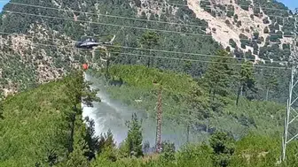 Feke’de ormanlık alanda yangın: Ekipler havadan ve karadan müdahale ediyor