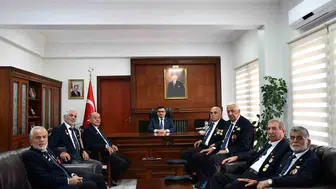 Kıbrıs gazileri kaymakamı ziyaret etti