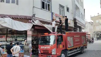 Diyarbakır'da mahsur kalan yavru kedi için itfaiye seferber oldu