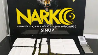 Sinop'ta 3 bin 877 kullanımlık uyuşturucu madde ele geçirildi
