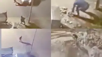 Mersin'de kavga eden kişiye araçla çarpıp çukura uçtu