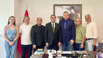 Menteşe kaymakamı budan, gazeteciler cemiyetine iade-i ziyarette bulundu