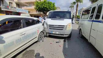 Direksiyon eğitimi alan kursiyerin ani freni kazaya neden oldu