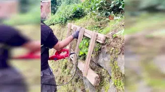 Rize'de hırsızlığa karşı yaratıcı çözüm: Merdiveni zincirledi