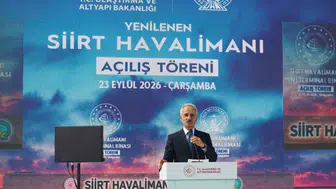 Bakan Uraloğlu, Siirt Havalimanı'nın açılışını gerçekleştirdi