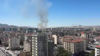 Kayseri'de ot yangını: 6 dönümlük arazi kül oldu