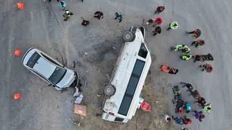 Kırıkkale'de minibüs kazasında 14 kişi yaralandı, sürücü kural ihlali yaptı
