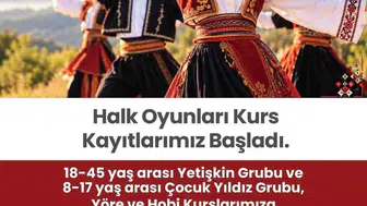 Merkezefendi'de yeni dönem halk oyunları kursları kayıtları açıldı