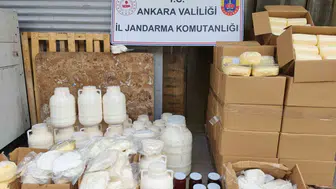 Ankara'da sahte gıda satışına durduruldu: 838 kilogram süt ve süt ürünü ele geçirildi