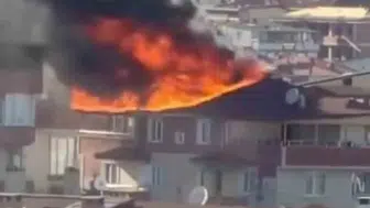 Darıca'da çatıyı saran yangın itfaiye ekipleri tarafından kontrol altına alındı
