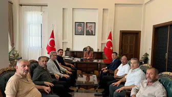 Kuluncak Belediye Başkanı Cengiz, kaymakamı makamında ziyaret etti